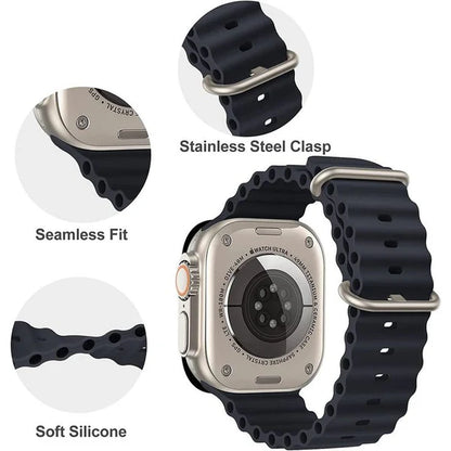 X-Glow 7-in-1 Ultra Smart Watch Series 8 with Wireless Charging & 7 Straps