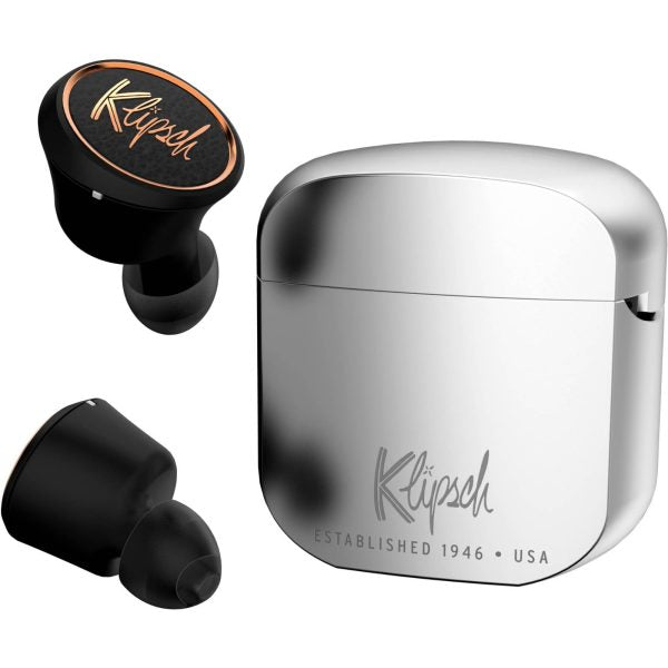 Klipsch T5 True Wireless Headphones, Silver